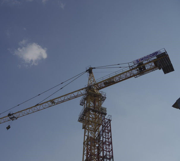 Σταθερός τύπος θεμελιώδους δομής Στερεός γερανό-πύργος QTZ80 QTZ125