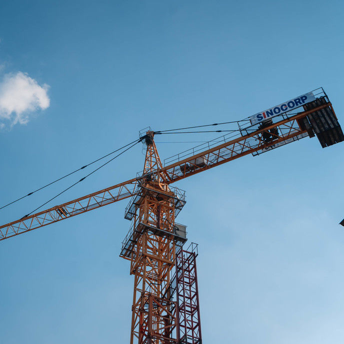 Σινοκορπ TZ5610-6 Hatkit 56 μέτρα Boom 60M ύψος Commercial Hammerhead Tower Crane με CE
