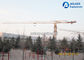 Επίπεδης κορυφής γερανός πύργων εξοπλισμού ανελκυστήρων κατασκευής 6 τόνος 55 μέτρα φλόκων προμηθευτής